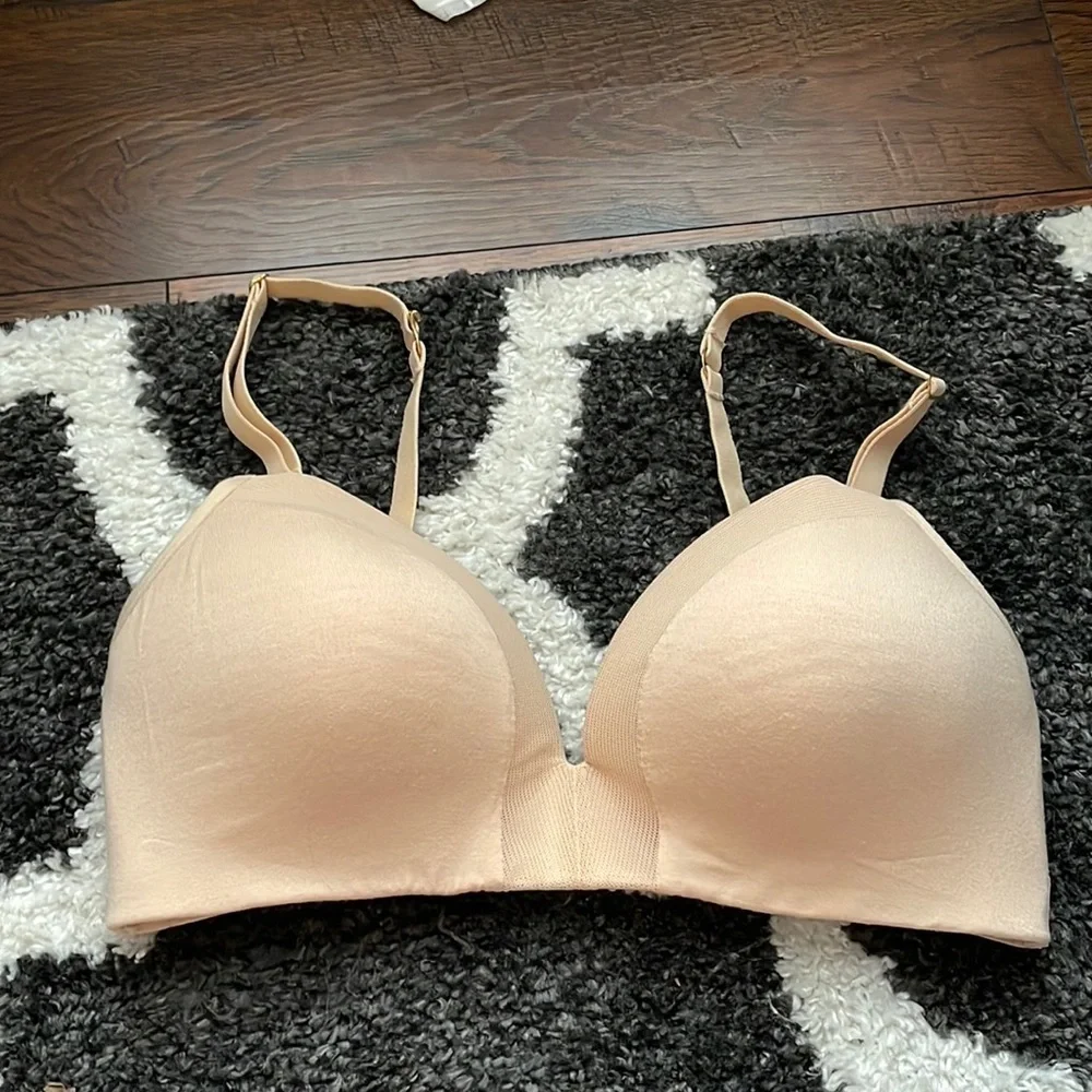 Lively nursing bra sz 34 D tan nude wireless bra WL10